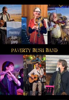 collage of Paverty Members: top row - Graham, Sarah, Bob. bottom row - Simone, Rick, Bryan