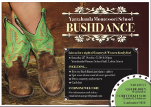 Yarralumla Montessori School bush dance poster