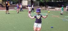 kids playing at O'Connor Coop School