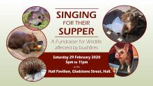 poster says Singing for their supper